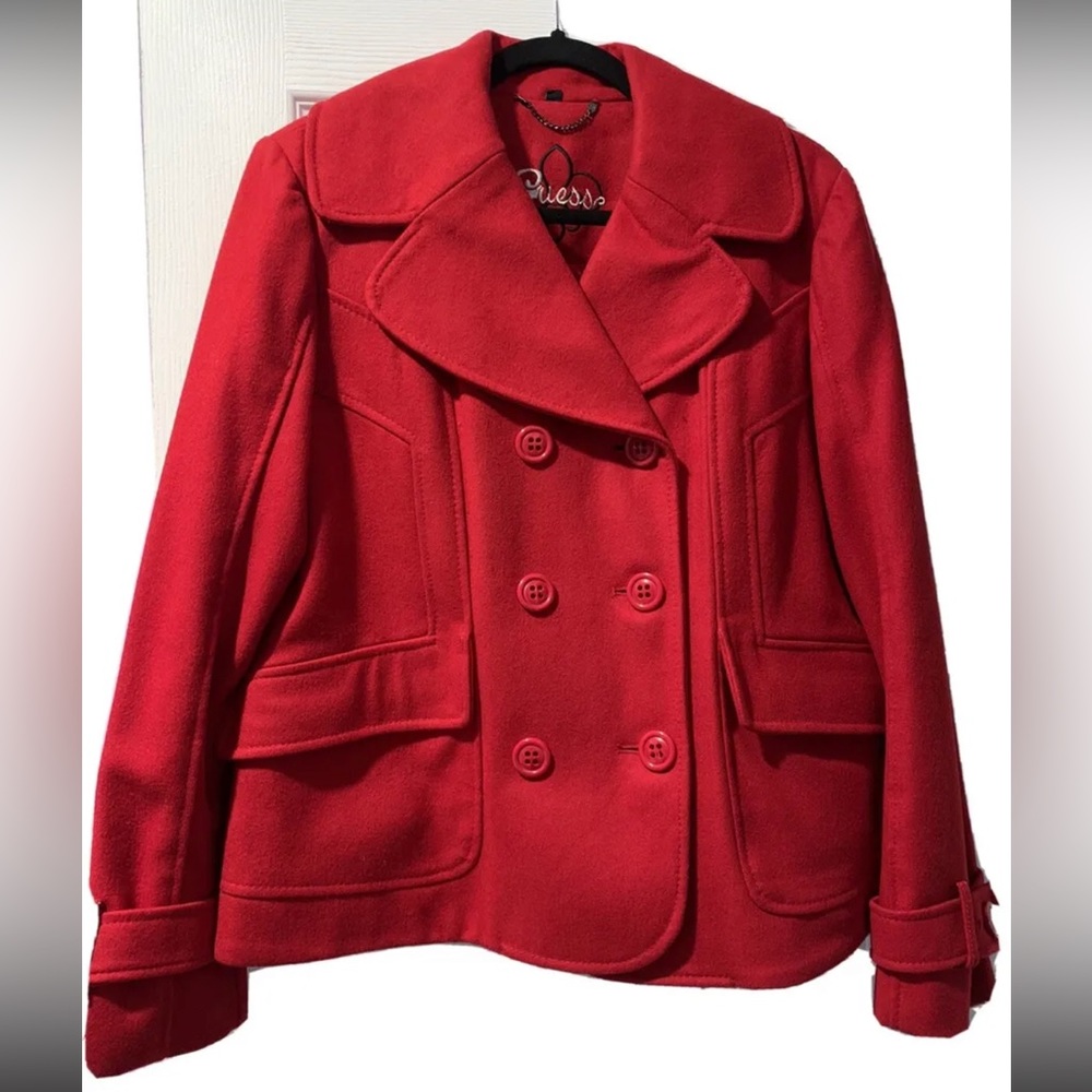 Women’s Guess Wool Blend Peacoat X-Large
